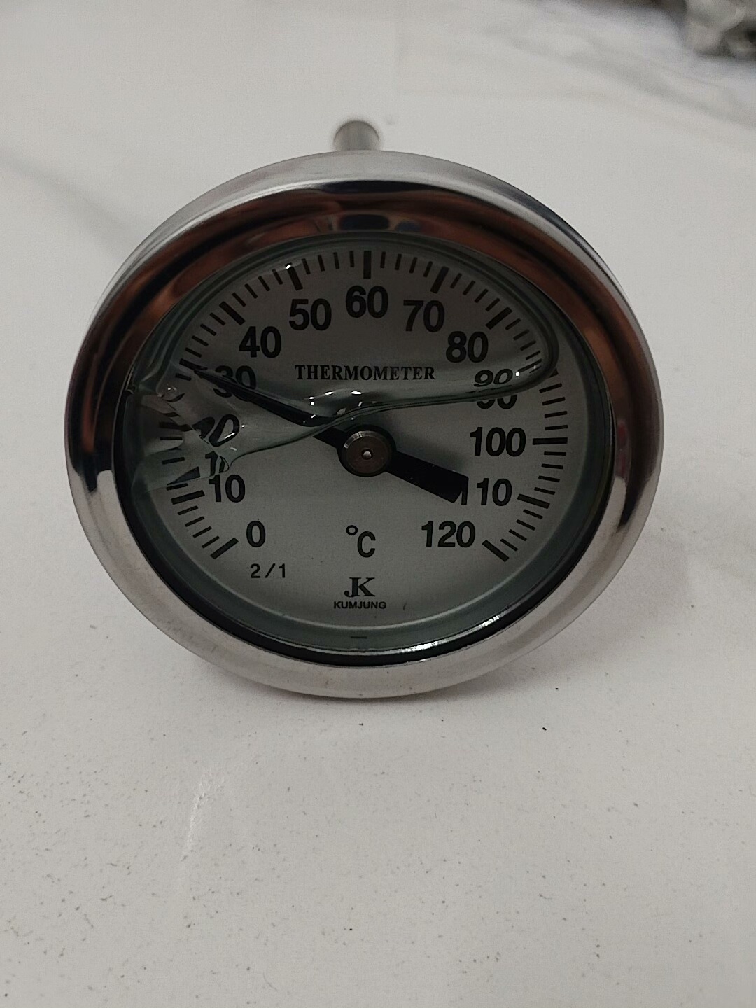 韩国JK温湿度计，0-120度，L150全新未拆封。不锈钢外