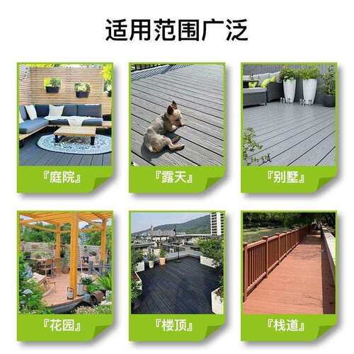 跨境出口塑木地板户外露台阳台庭院花园地板防腐防滑wpc塑木地板