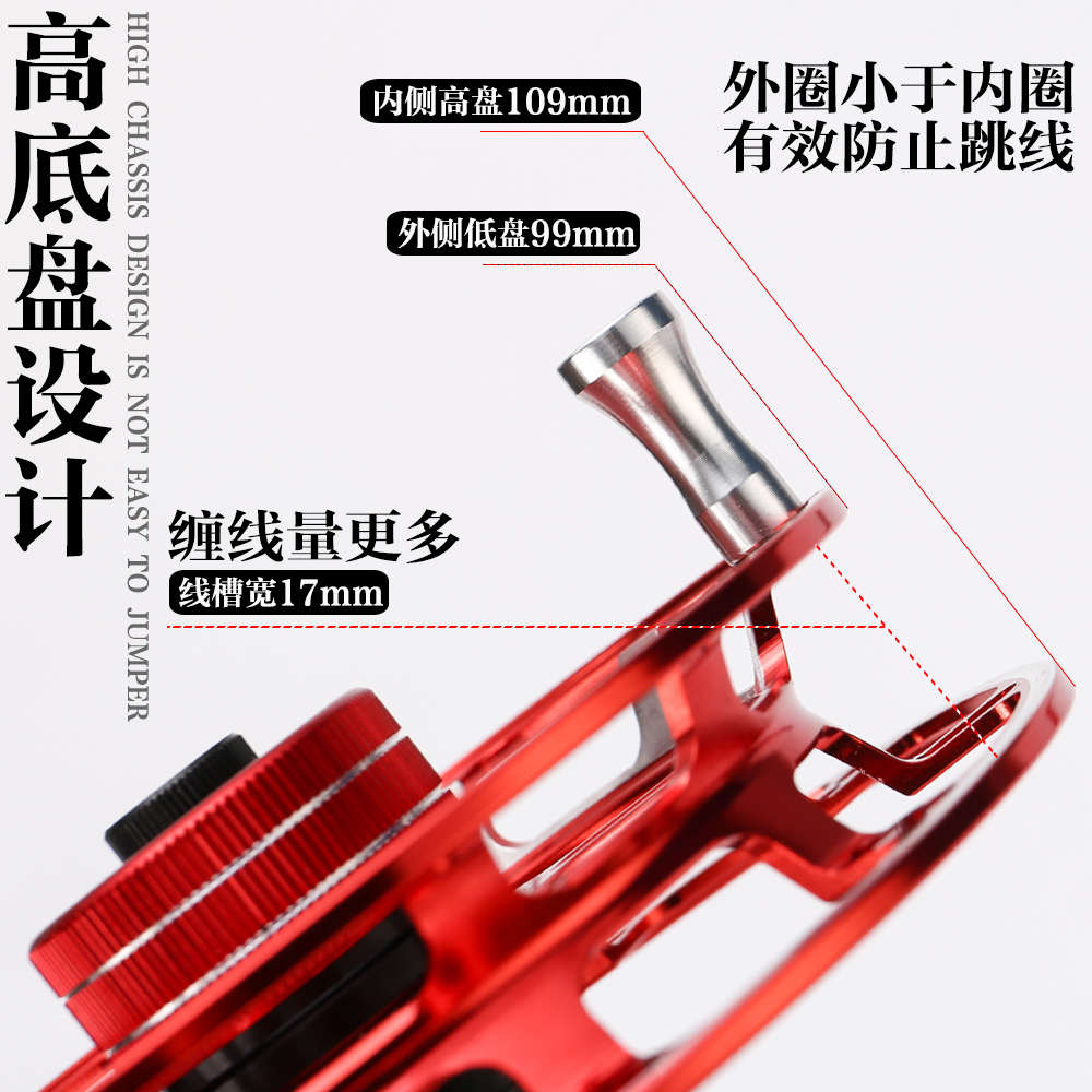 谷麦轮手拨轮八卦轮前打竿谷麦轮专用鱼轮超轻风火轮谷麦钓专用轮