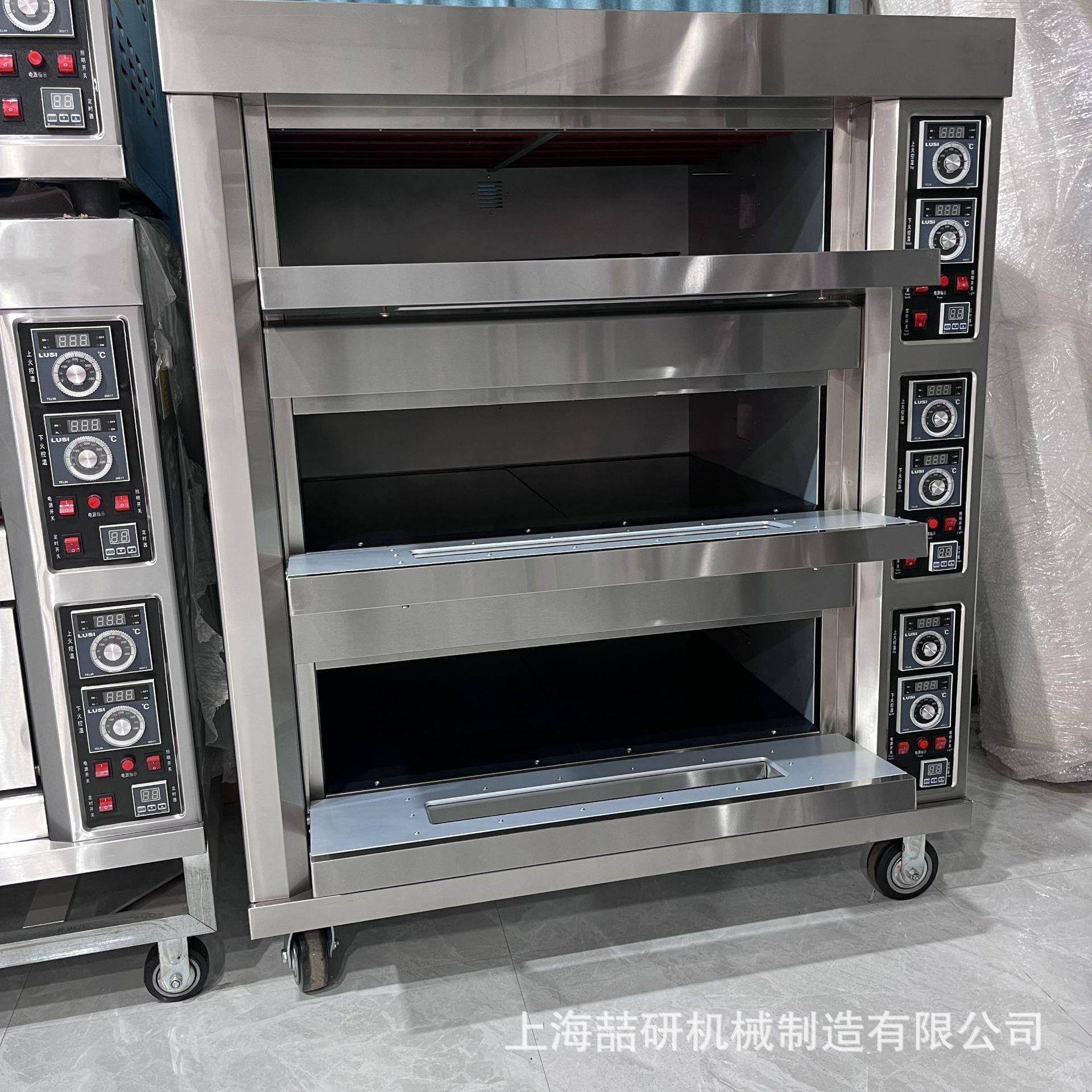380v电压披萨烤箱跨境商用蛋糕面包三层六盘电烤箱electricoven