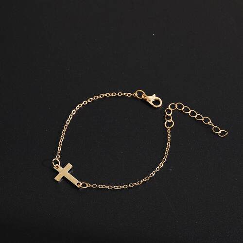Cross Bracelet跨饰品 新款覆古个性十字架手錬时尚简约精致手饰
