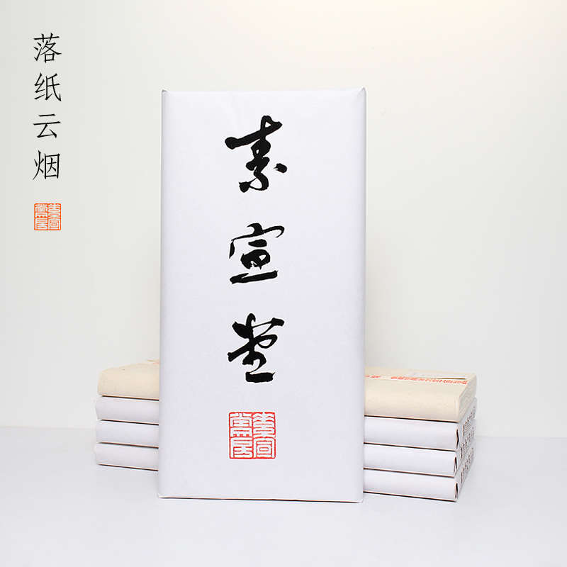 素宣堂 落纸云烟 生宣纯手工精品古法宣纸书法专业作品用纸国画工
