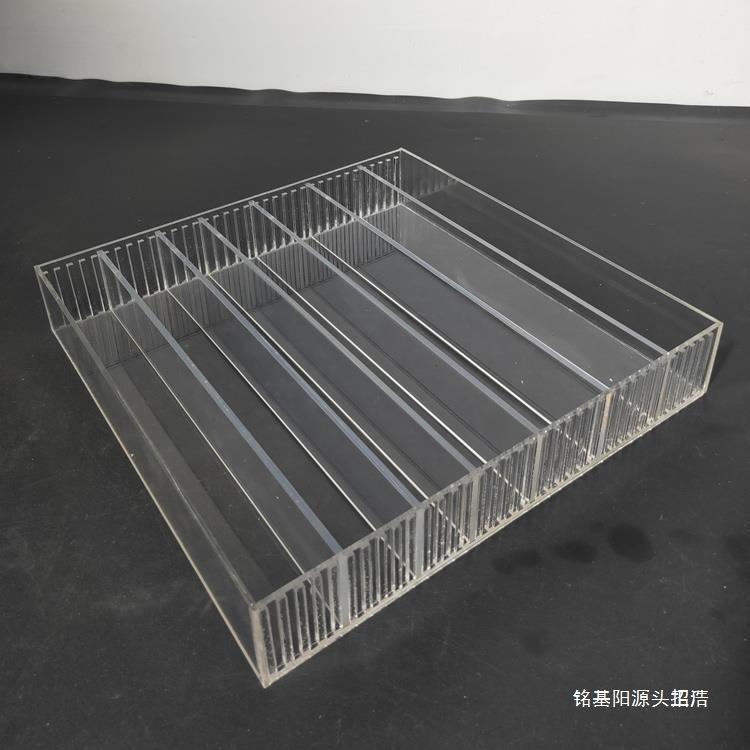 文具店展示架透明放橡皮擦收纳盒亚克力任意分隔盒手账胶布陈列架