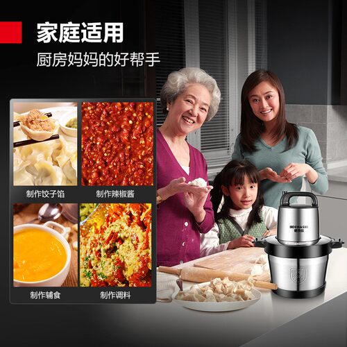 新款直销绞肉机商用家用电动不锈钢搅拌机碎肉机打蒜碎菜碎肉绞菜