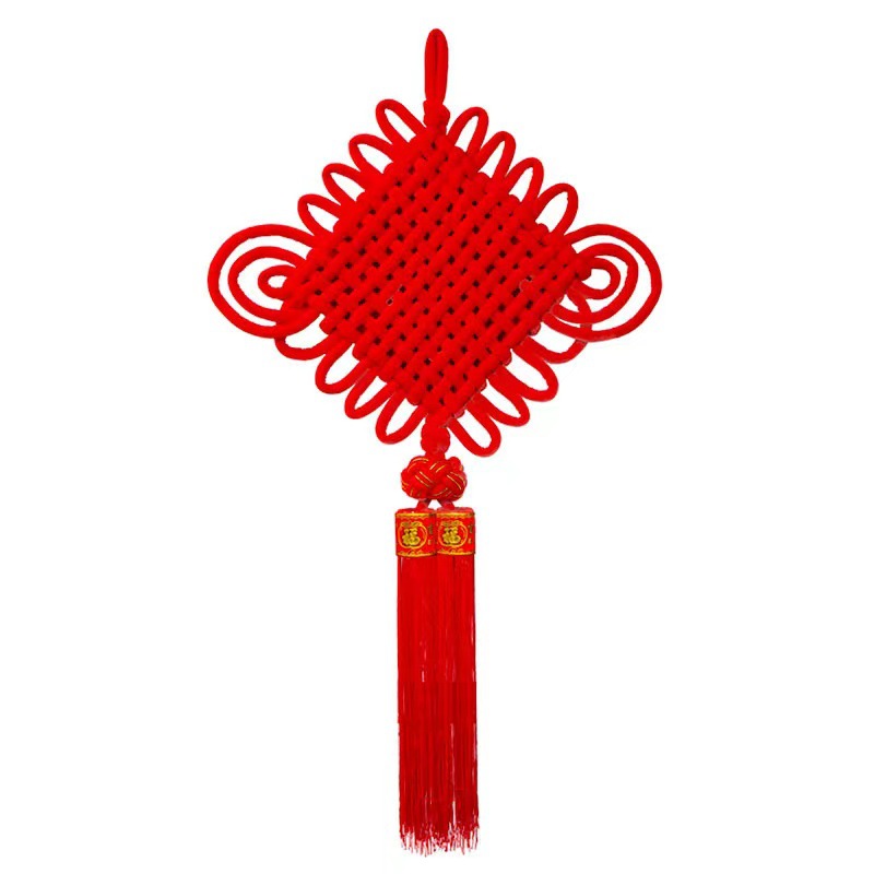 中国结绒布编织楼盘交房中国结