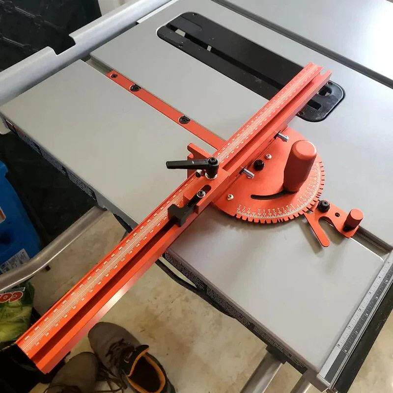 木工新型高精度多角度调节丰森工具锯台雕刻机DIY改装靠背推柄