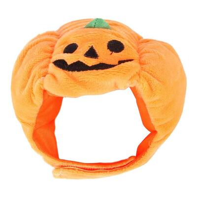 1PC Pet Halloween Pumpkin Hat Teddy Dress up Headdress Cat