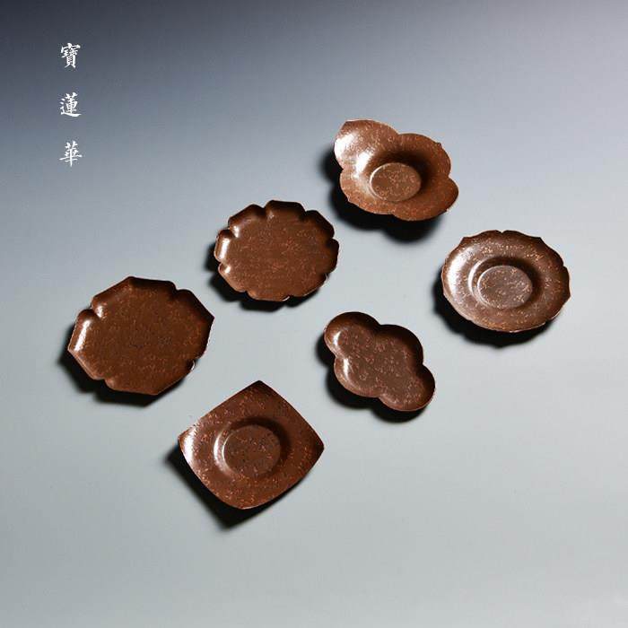 锤纹紫铜杯托 紫铜杯垫 铜茶托 铜垫隔热垫 茶垫 壶托垫 功夫茶具,餐饮具,茶托,淘宝优惠券,粉丝福利购,淘宝优惠卷