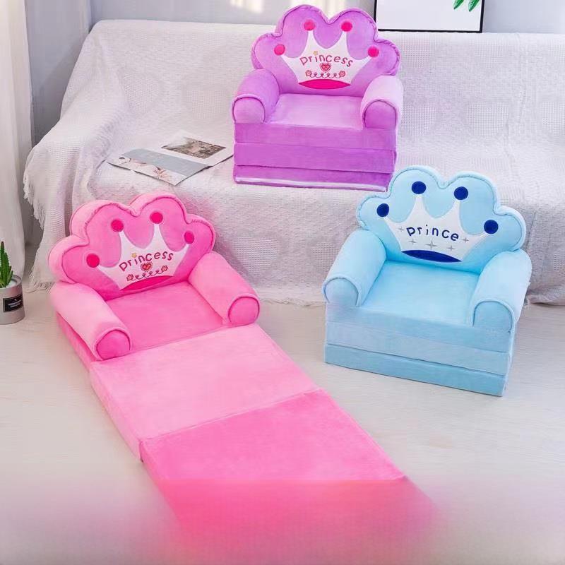 儿童折叠沙发床小睡卡通可爱幼儿园宝宝小沙发懒椅可拆卸可洗三层