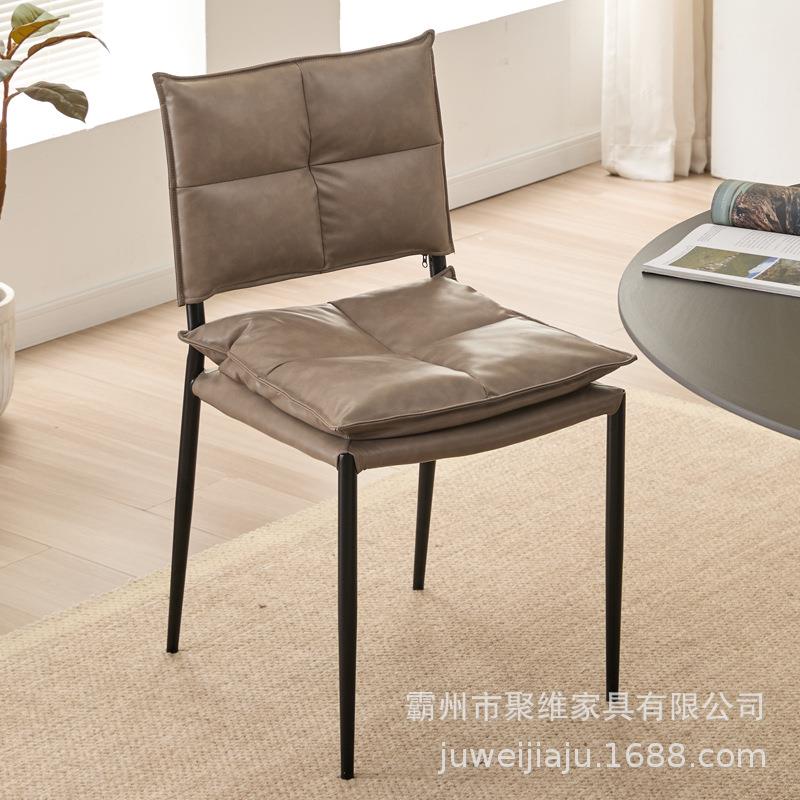 设计师梳妆椅北欧简约现代高级家用餐厅休闲靠背椅子轻奢意式餐椅