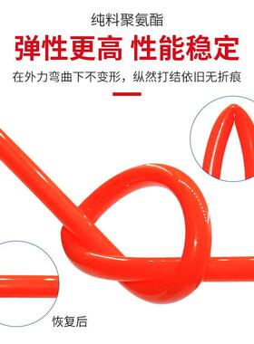 新品新品b气动PU8*5空压机气管软管8MM气泵配件高压风管4 O6 12/1