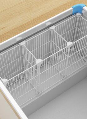 柜分格网隔板收纳台阶上分BMA隔置3物筐架7小冰箱隔断加密网赵冰