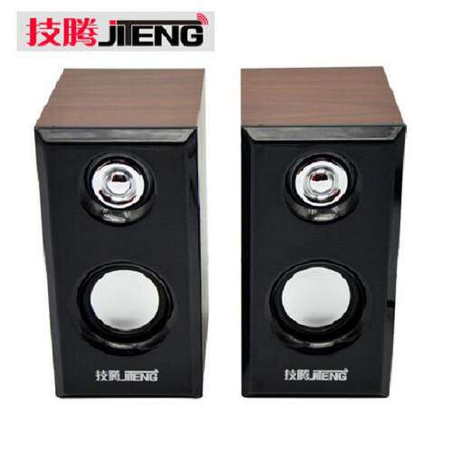 技腾jt042木质音箱 笔记本 台式机音箱多媒体低音炮音响USB小音箱
