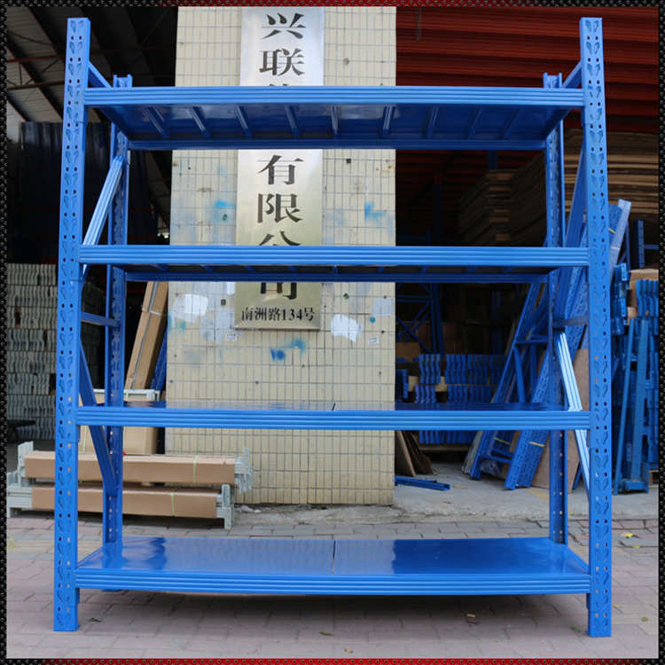 货架铁架子中型轻型货架批发仓库重型联货架仓储兴物料库房厂