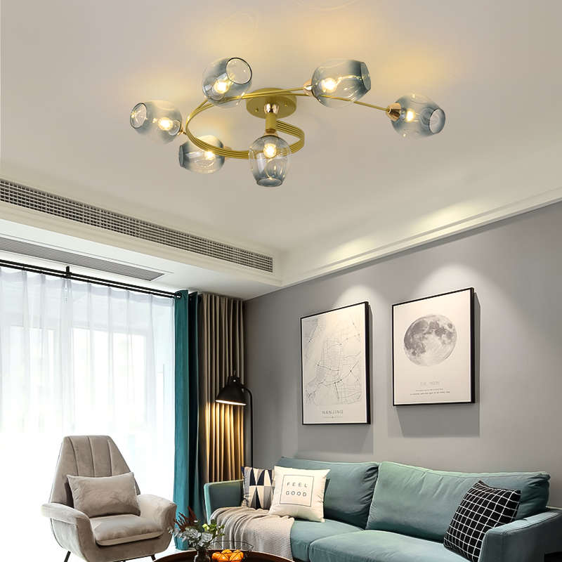 北欧轻奢吸顶灯现代简约家用客厅灯创意魔豆房间灯饰网红卧室灯具