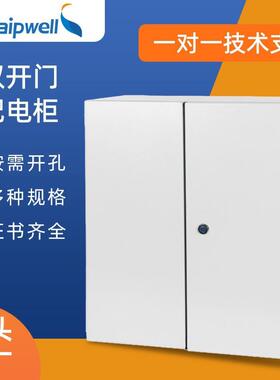 斯普双开门配电柜成套动力柜密封配电箱冷轧钢板设备照明控制柜