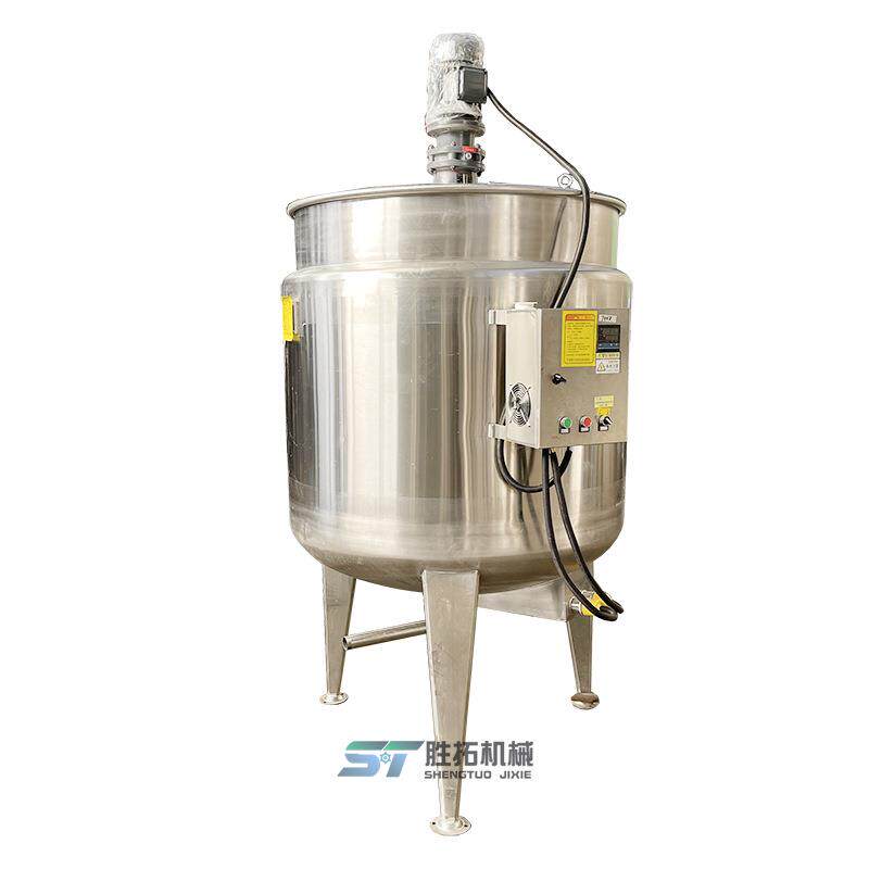不锈钢电加热搅拌罐石蜡反应釜膏状香精乳化罐食用醋恒温发酵罐