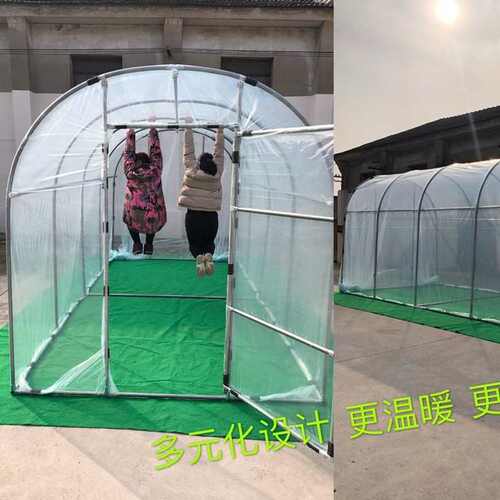 家用温室花房大棚骨架钢管多肉养殖种植遮阳防水保温暖房庭院简易