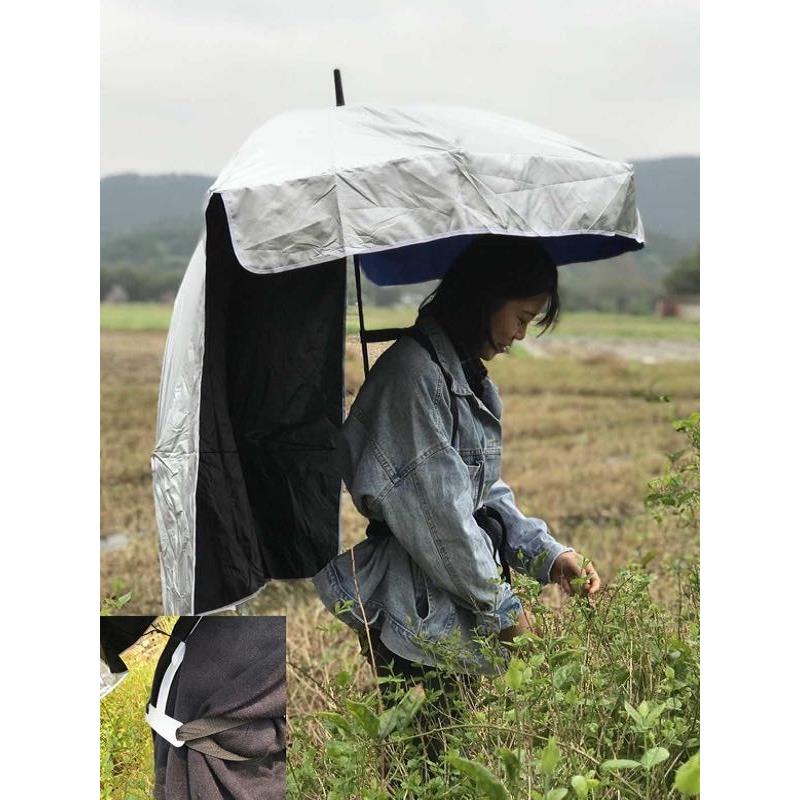 正品采茶伞遮太阳伞防晒伞摘茶叶伞阳背雨伞帽子免持茶农专用可以