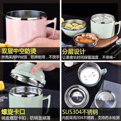 304不锈钢鳗鱼饭盒大学生热午餐图片