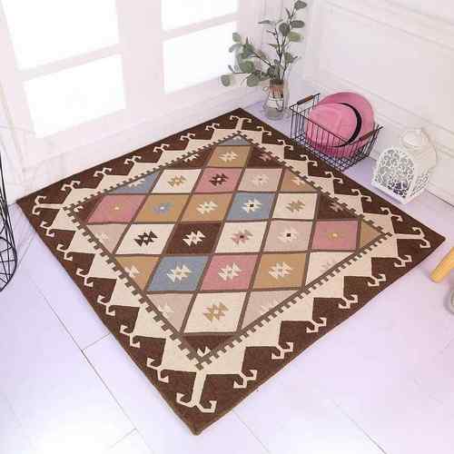 高档垫正方地形毯电脑转椅垫化妆凳地毯子家用脚吊篮书桌椅地椅毯