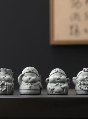 中国风西游记师徒四人桌面人物文创小摆件造景装饰工艺品创意礼品