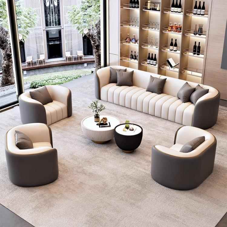 酒店大堂沙发客厅家用沙发商务洽谈会客售楼处办公室接待沙发组合