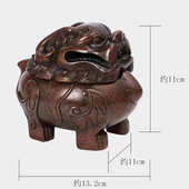 精工仿古熏香炉做旧色狻猊香炉貔貅摆件电镀紫铜色香炉仿紫铜动物