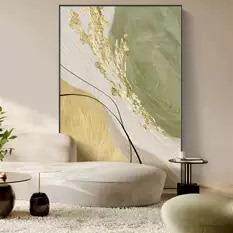 现代简约客厅落地装饰画抽象沙发背景墙壁画轻奢高级感玄关挂画