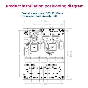 10端口全千兆交换模块工业级内置网络通信网口扩展板8路标准Poe