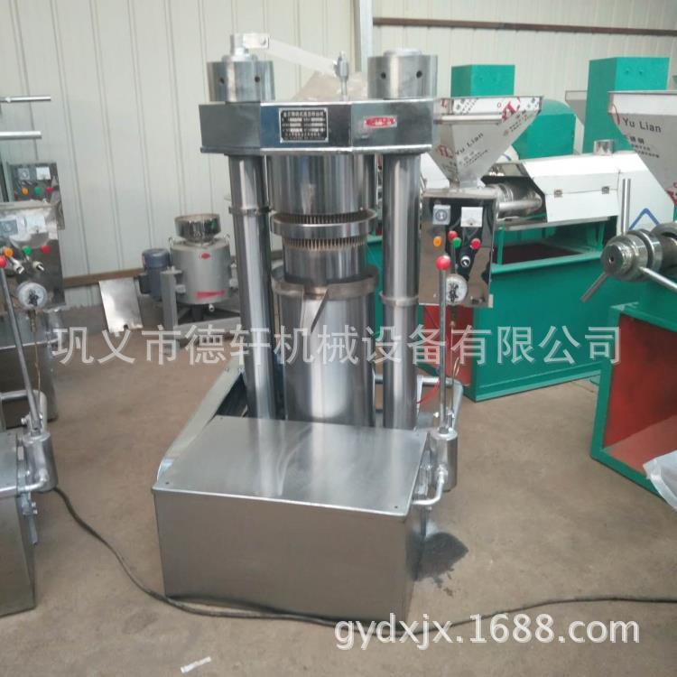立式液压榨油机小型带壳核桃榨油机压油机油坊专用芝麻香油机