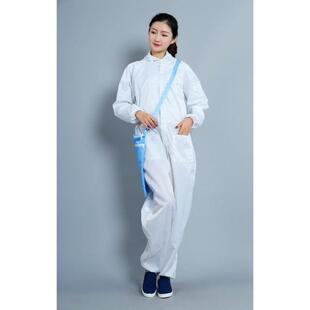 防静电服工作服网格连体服男女款便捷带口袋洁净服连体服三无尘服