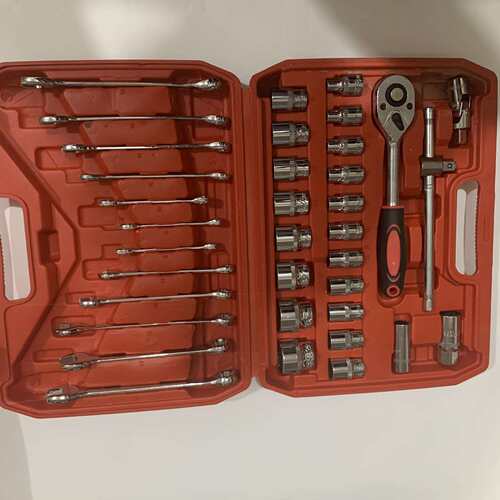 37件套套筒组合套装快速棘轮机修手动套筒扳手组套工具