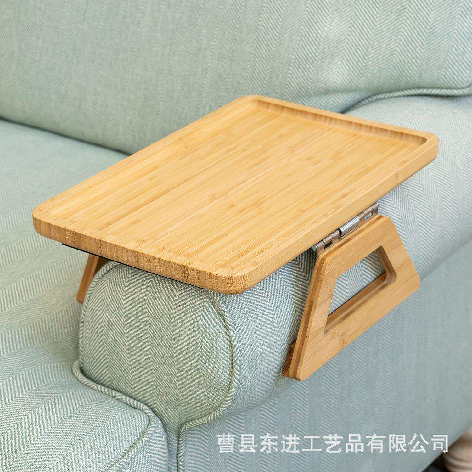 创意木质沙发长方盘形沙发扶手托盘托DJ0315心实木早餐盘点茶水盘