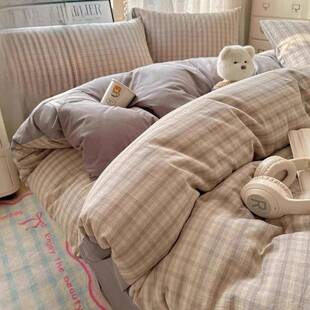 纯棉被套单件150x200x230全棉被罩四季 单人1.5米被单 通用2025新款