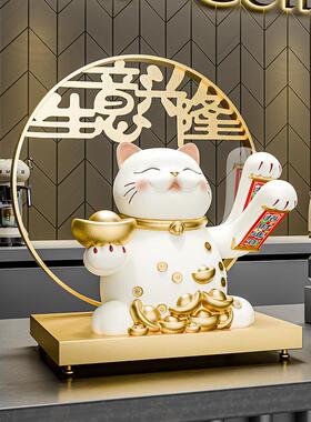 手20240821贝汉美新中电动摇招猫前台摆财件软装式家居玄关客厅桌