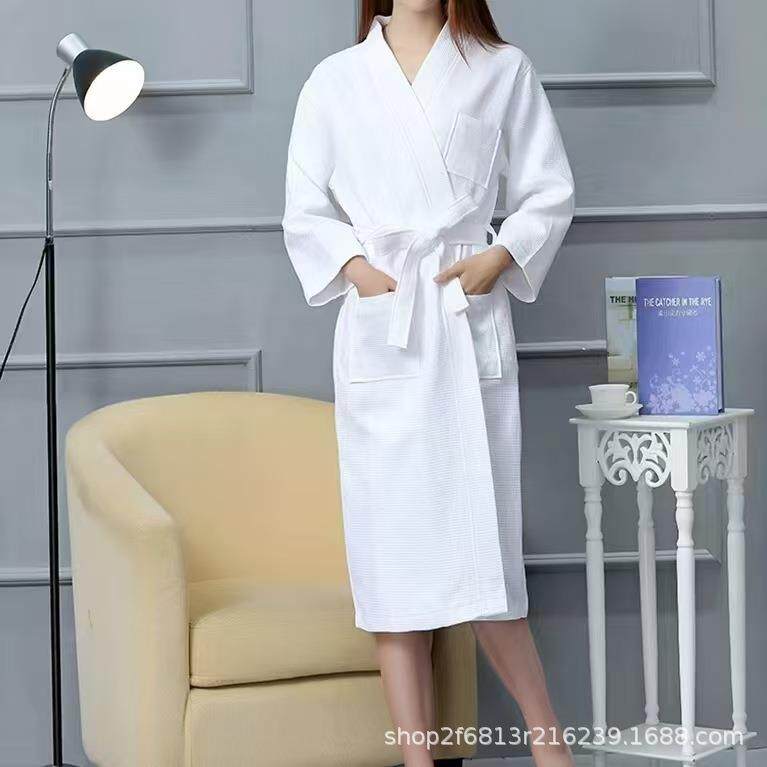 浴酒店OUG浴袍均码加大吸水纯棉合民冠宾馆钰温泉宿袍浴衣可加Log