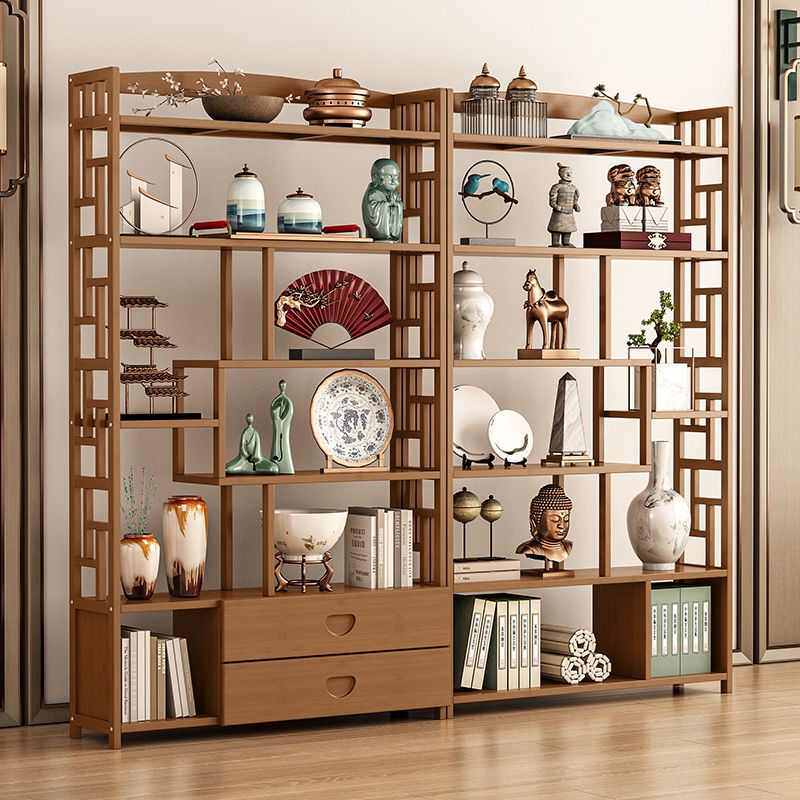 博古架新中式多宝阁茶叶展示柜非实木摆件柜茶具置物架客厅书架子,住宅家具,多宝格/博古架,淘宝优惠券,粉丝福利购,淘宝优惠卷