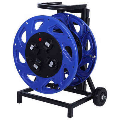 凯汇电器移动轮车式430电缆盘380V型号W-C4E251100卷线盘3*1.5+1*