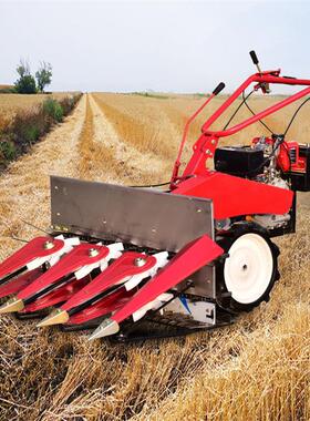 手扶自UXD走式型收割机油菜大豆芝麻割小晒机农物作秸秆杆收割割