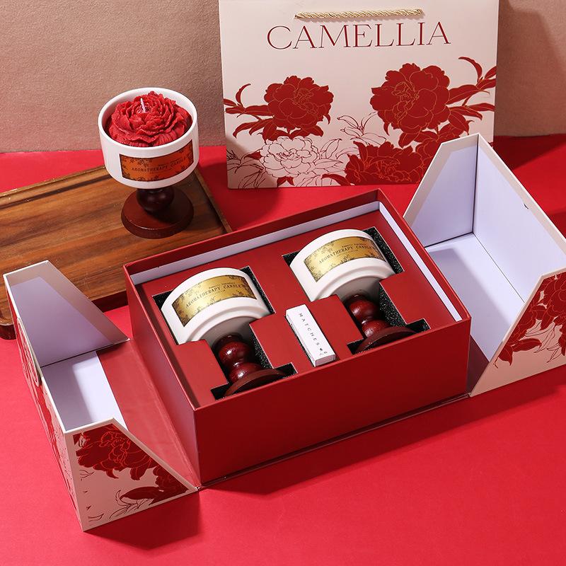 伴手礼创意实用香薰蜡烛礼盒蜡片