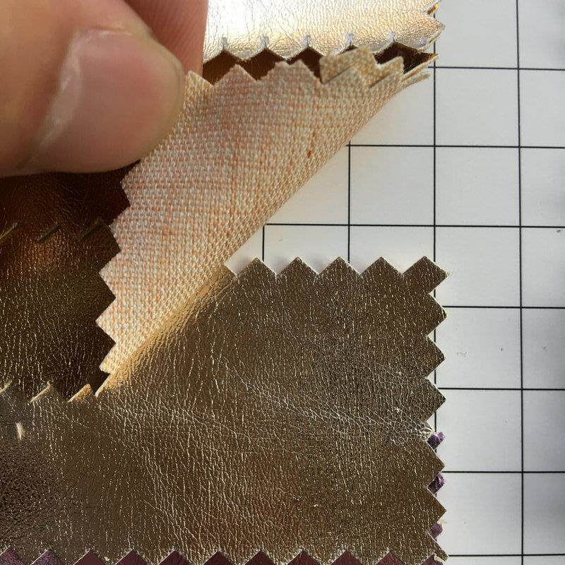 金银彩色闪光亮光裂纹皮料面料PU金属贴膜皮革0.5MM薄款人造革