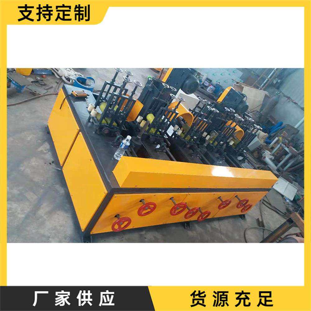 金属方管抛光机五金电镀钢管打磨拉丝机钢管表面液压磨光机