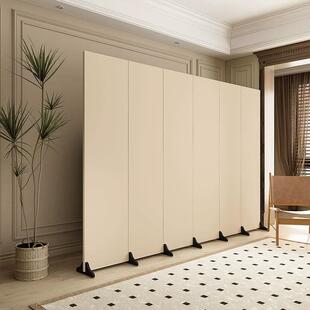 屏风隔断客厅纯色可折叠移动现代简约可定制LOGO酒店办公室折屏