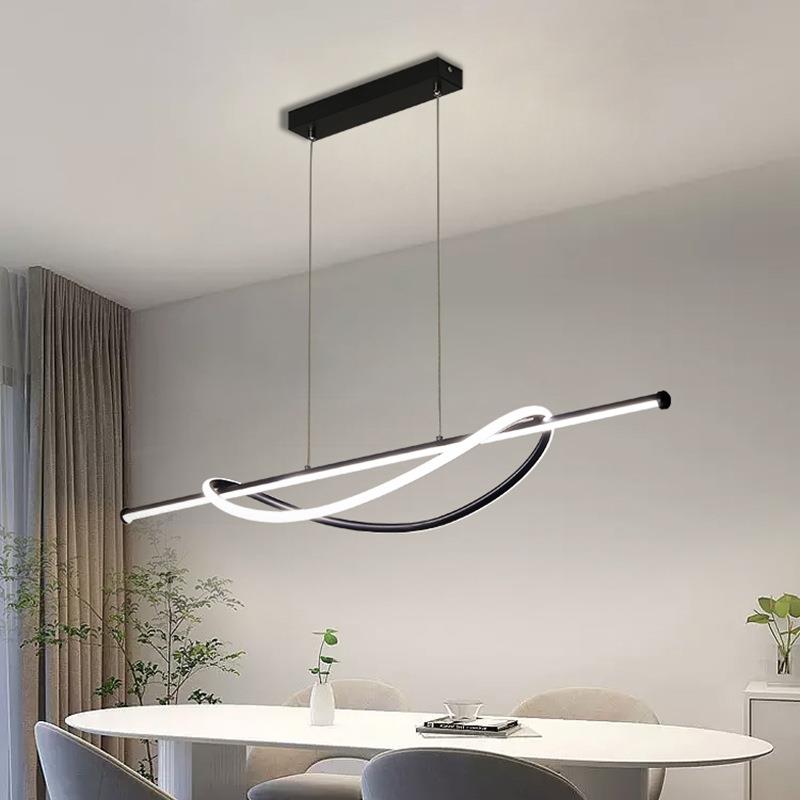 餐厅吊灯现代简约led2024年新款创意轻奢北欧设计师款饭厅吧台灯