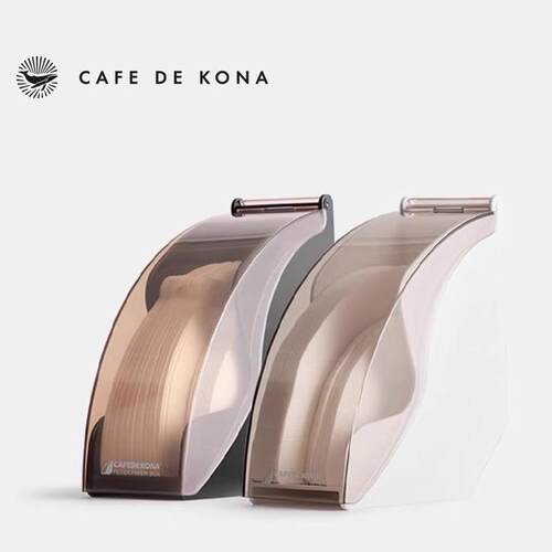 CAFEDE KONA咖啡滤纸盒V60滤纸收纳盒过滤纸防尘收纳盒扇形滤纸盒