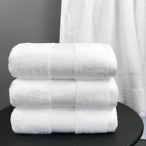 Luxury Hotel White Bath Towel Set Large Thick Towels纯棉毛巾
