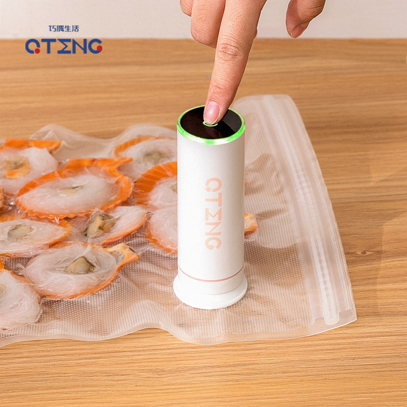 抽真空电动泵家用自封保鲜袋食品级密封压缩袋包装抽气泵