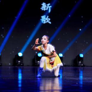 高档儿童牧民新歌舞蹈演服民族舞剧目帽子道出具儿少藏族民心歌舞