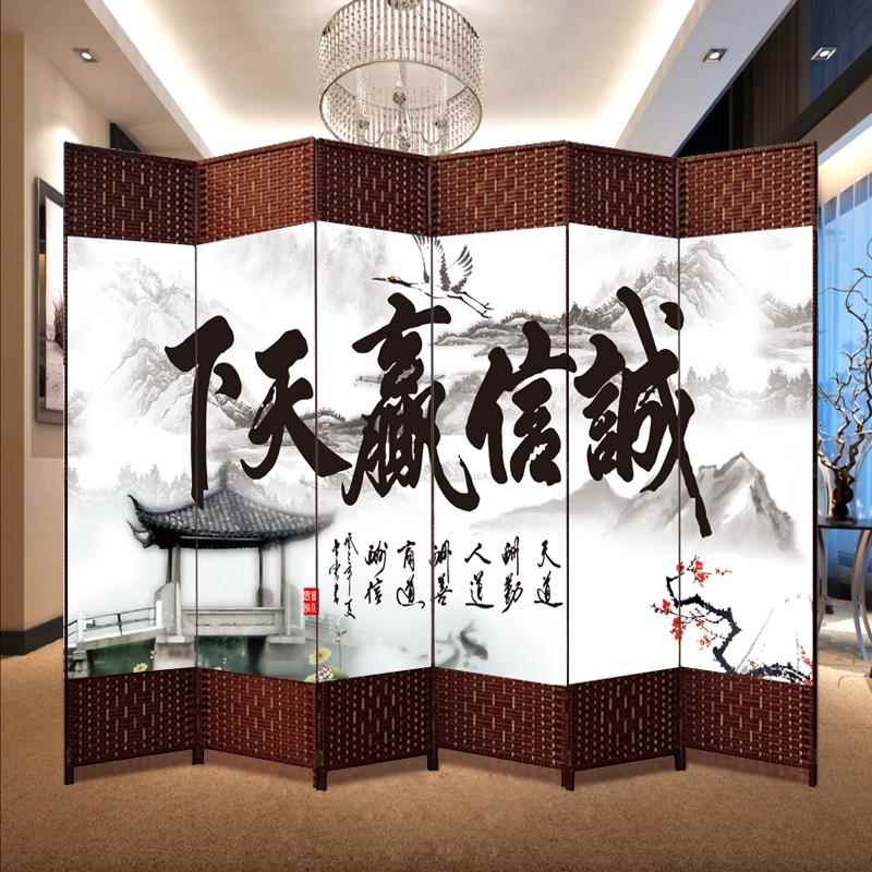 。屏隔断墙客厅餐厅挡简约代折叠移动折屏推拉卧现EDF室遮家风用